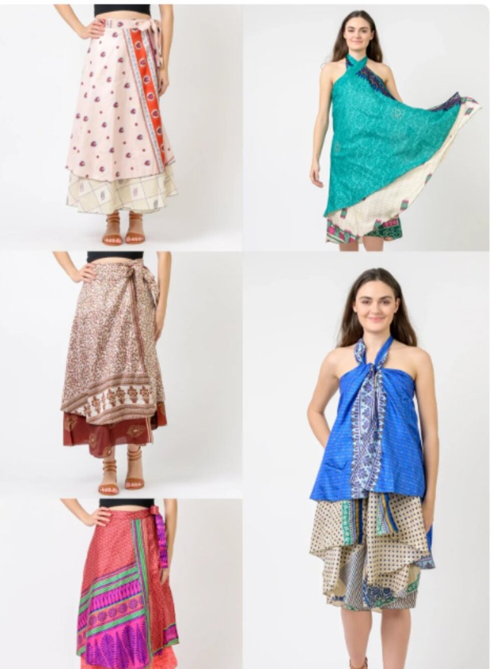 6. Rhea Printed Wrap Skirt (Assorted)